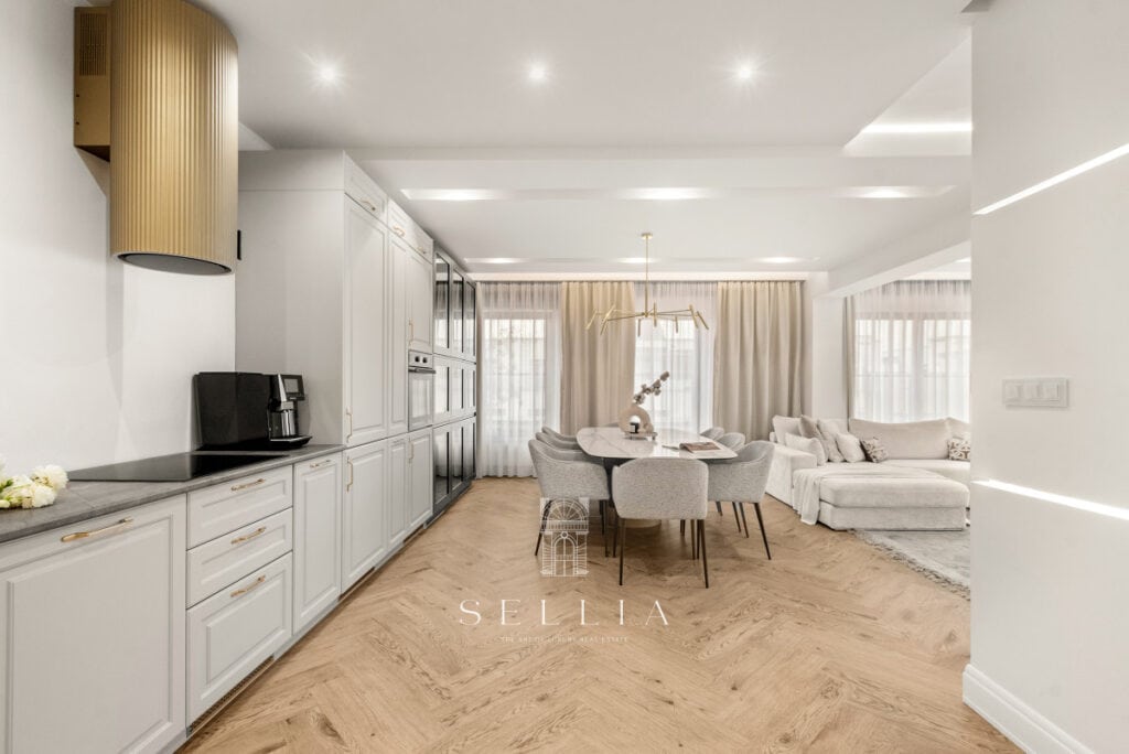 Penthouse z tarasem w Miasteczku Wilanów, luksusowe wnętrza i nowoczesny design. Idealne miejsce dla.