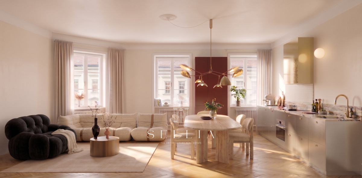 Narożny apartament w kamienicy